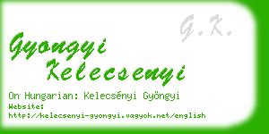 gyongyi kelecsenyi business card